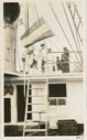 Image of Commander Peary and President Roosevelt aboard. 